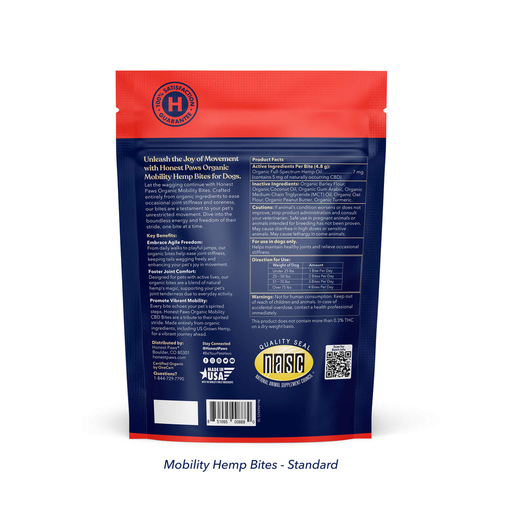 Mobility Hemp Bites for Dogs